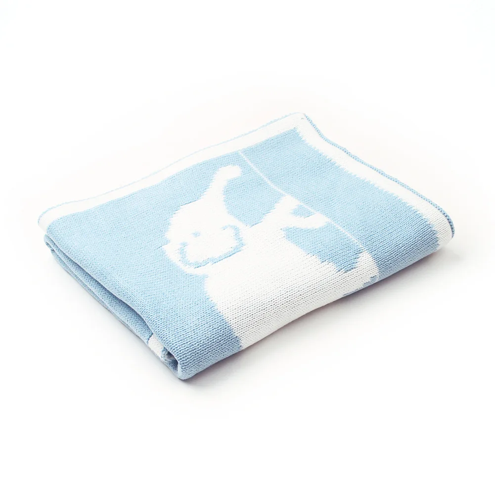 Cobertores do Bebê Envoltório do Bebê de Malha Cobertor para o Miúdo Elefante dos Desenhos Infantil da Criança Recém-nascido Carrinho Swaddle Animados Cama Swaddling 25 Cobertores e mantas