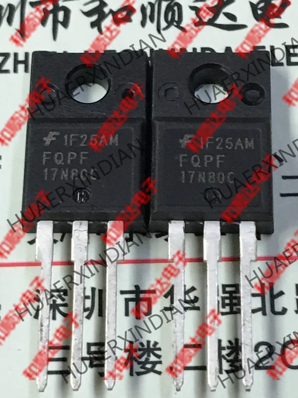 5 шт., новые оригинальные кнопки FQPF17N80C TO-220F 800V 17A