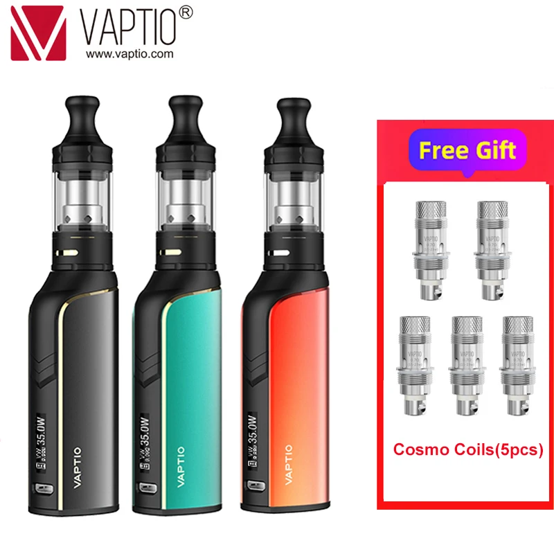 

Vaporizer pen 35W VAPTIO COSMO PLUS KIT vape with 1500mah Battery Built in 2.0ml Atomizer Electronic Cigarettes compact pod kit