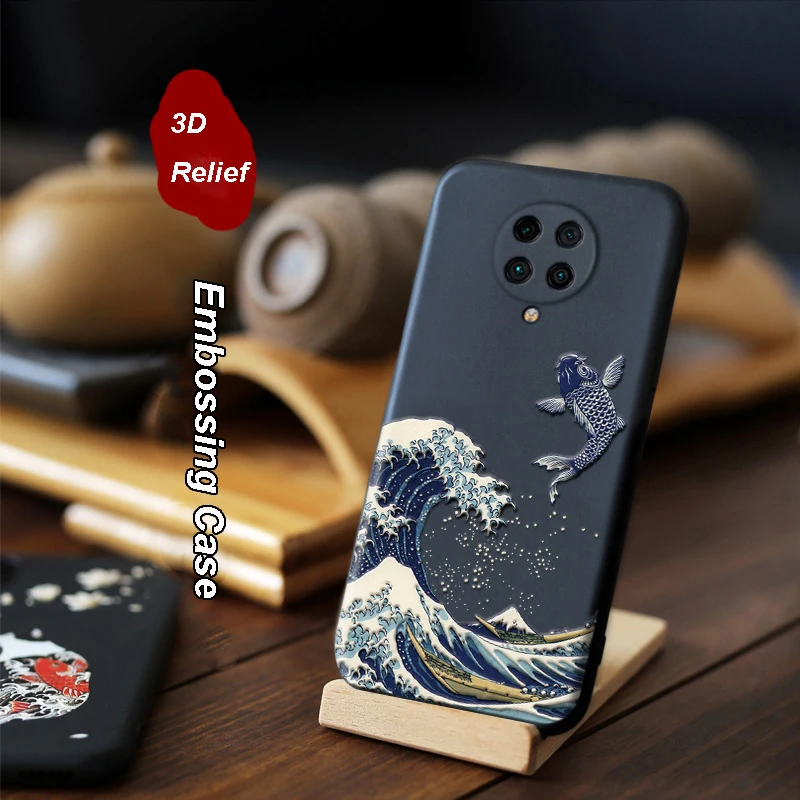 Чехол для Xiaomi Redmi K30 Ultra K20 Pro Mi 9T POCO X2 F2 рельефный матовый мягкий чехол с тиснением