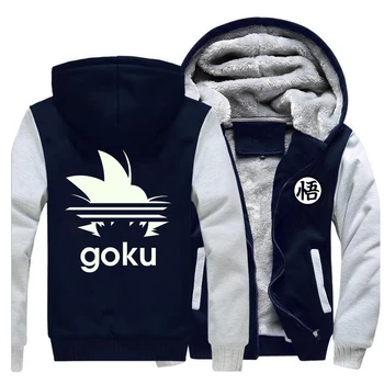 

Dragon Ball Anime Men Biker Hoodie 2019 New Brand Costume Winter Thick Streetwear Male Warm Coat Hipster Saiyan Mens Jacket Tops