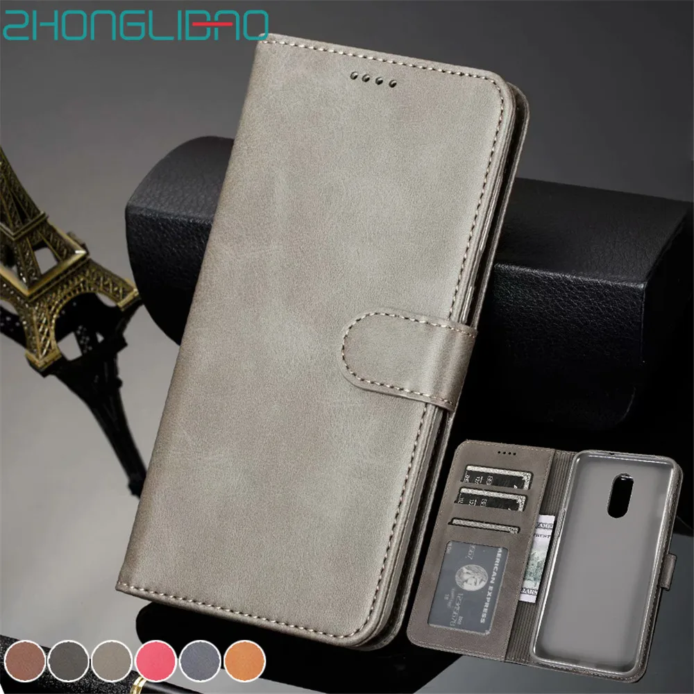 

One Plus 7 Pro Retro Leather Flip Case for Oneplus 7 Pro 7pro 7 Global Luxury Magnetic Card Wallet Stand Protection Phone Cover