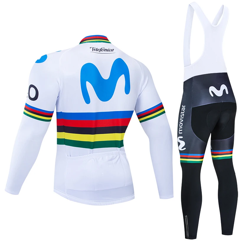 movistar TEAM велосипедная куртка 20D набор велосипедных штанов Ropa Ciclismo мужская зимняя теплая флисовая pro трикотаж для велосипедистов одежда