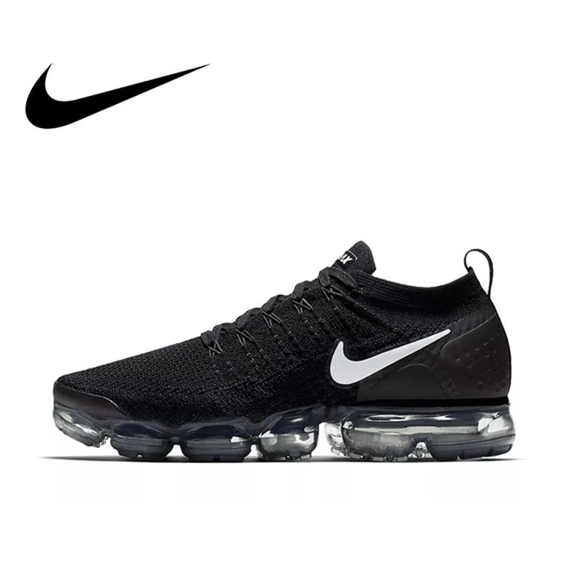 Оригинальные подлинные мужские кроссовки для бега NIKE AIR VAPORMAX FLYKNIT 2, дышащие спортивные уличные кроссовки хорошего качества 942842