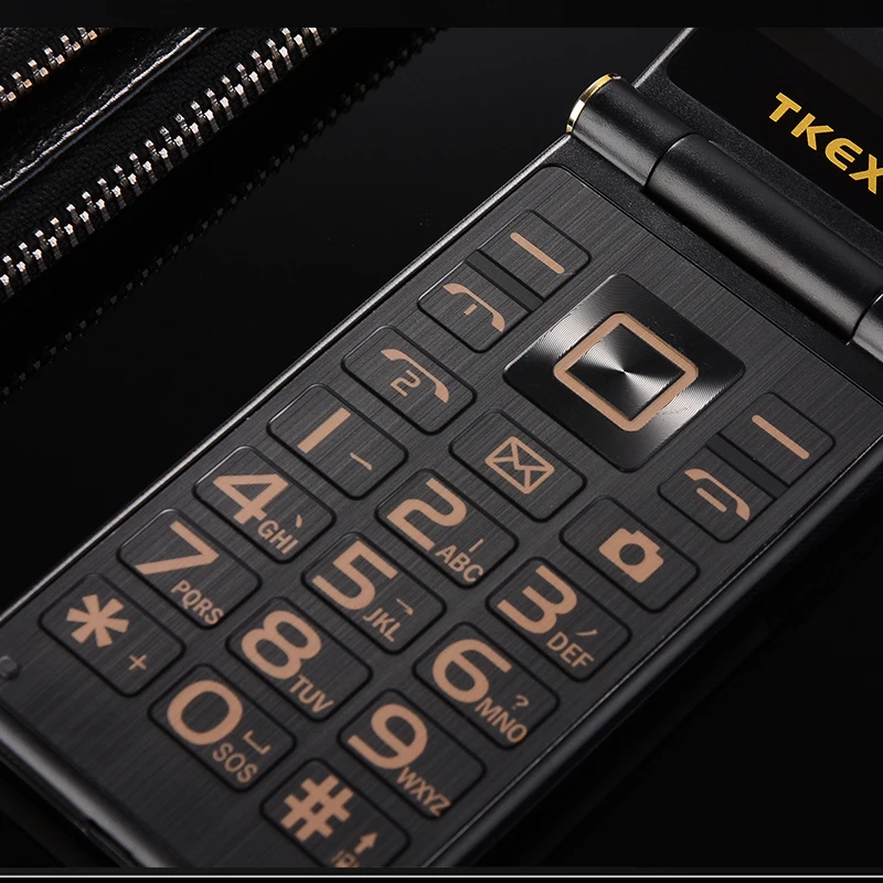 TKEXUN M2 откидной телефон металлический корпус старшая двойная Sim камера MP3 MP4 сенсорный экран роскошный 3,0 дюймовый мобильный телефон