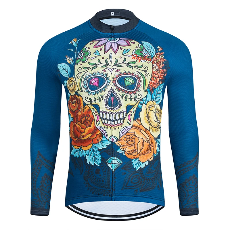 

New 2021 Rocpha Blue Cycling Team Jersey Ciclismo Bike Long sleeve Quick Dry Bicycle clothes Menï¼†ï¼·omen Pro Maillot