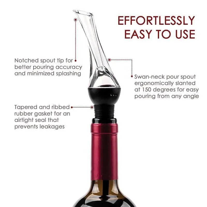 Practical Wine Aerator&Pourer Spout Home Party Banquet Barware Kitchenware Tool