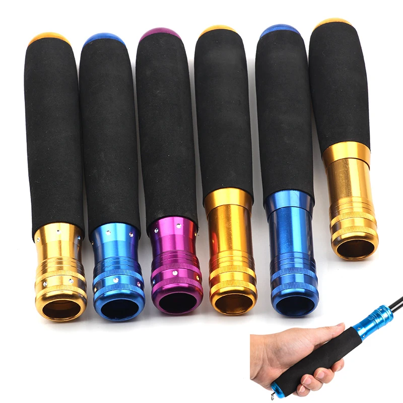 Rompin Universal replaceable fishing rod handle grip Aluminum Alloy & EVA Stream Fishing Rod Handle Kit DIY Rod Change