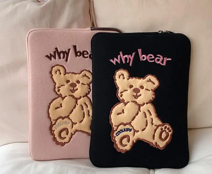 

Cute Bear Flat Storage Bag Protection Set for Ipad Bag for Air3/2 Liner Bag 11 Inch 10.5 Protection Bag Anti-fall