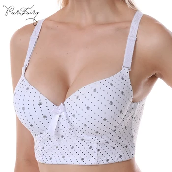 

PariFairy 6 Colors Bustier Bra Push Up Plus Size 38C 40C 42C 44C Underwear Seamless Bra Deep V Sexy Lingerie One-Piece Intimates