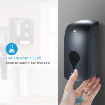 

1000ml Wall Mounted Soap Dispenser Bathroom Shower Gel Liquid Shampoo Hand Sanitizer Manual Hand Touch Liquid Soap Dispenser
