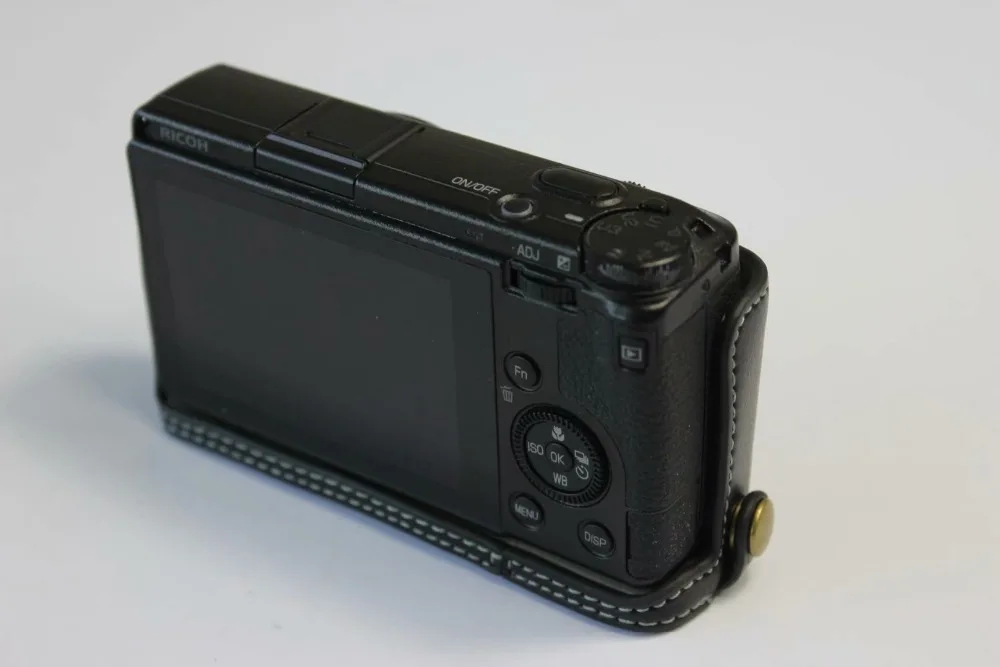 Натуральная Воловья кожа корпуса для половины камеры база для Ricoh GR3 GRIII с отверстием батареи