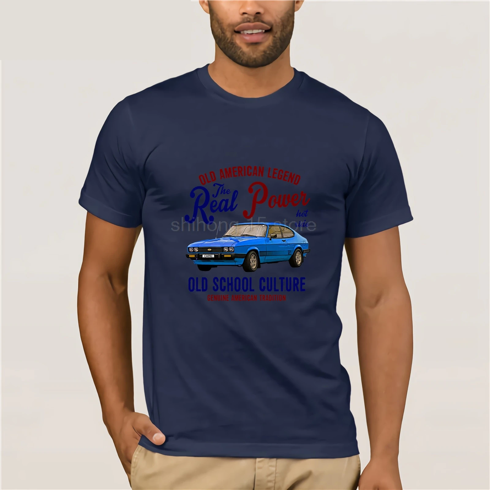 Мужская футболка винтажная американская машина Ford Capri s новинка мужская одежда