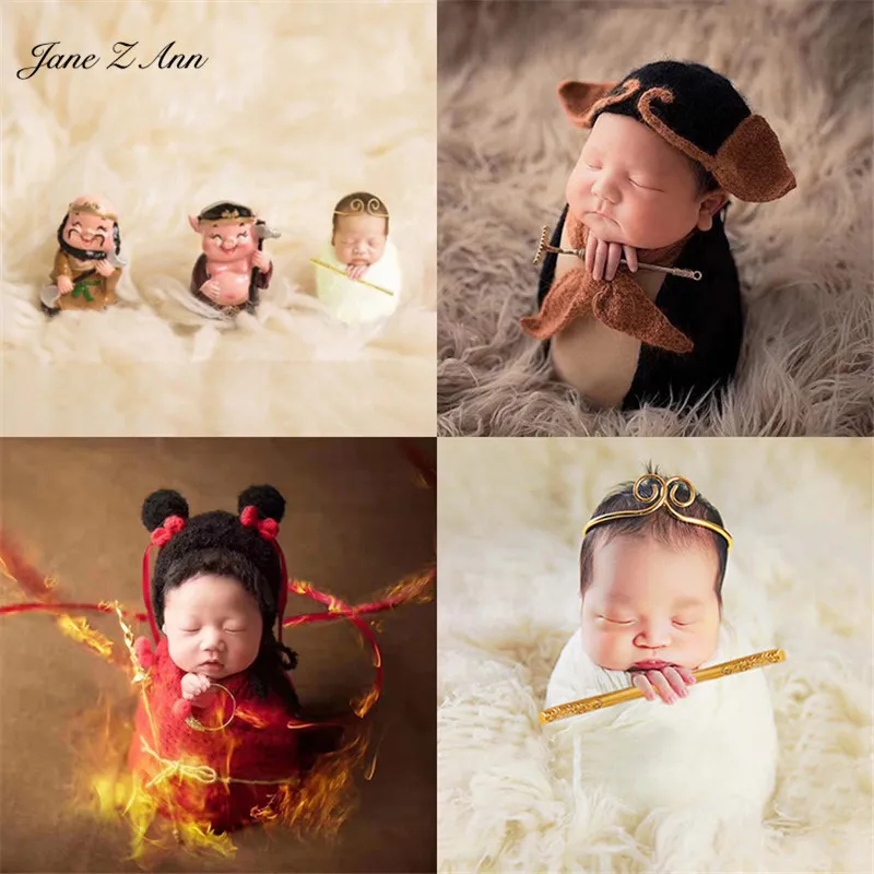 Джейн Z Ann путешествие на западный Новорожденный ребенок обезьяна король свинья нежа ткань Китайская традиционная сказка тема фотографии реквизит