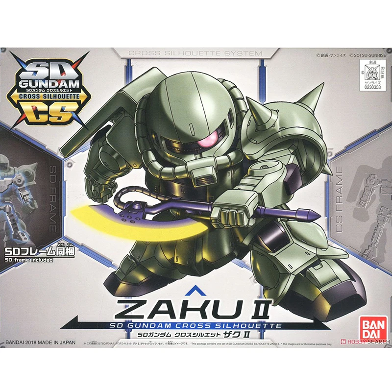 Bandai SDCS 04 BB Warrior Green ZAKU S массовое производство D короткий Скелет Gundam в сборе