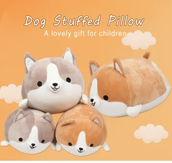 

Original Cute Corgi Dog Plush Toy Pillow Stuffed Soft Animal Cartoon Pillow Lovely Christmas Gift For Kids Valentine Present