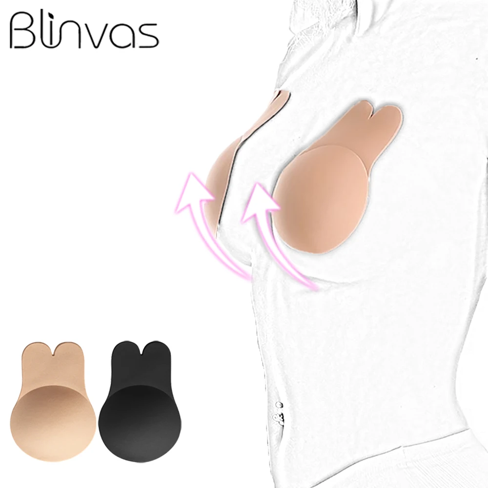 

Blinvas Push Up Bra Strapless Bralette Adhesive Breast Lift Up Invisible Bra Tape Sticky Sexy Rabbit Bras for Women Lingerie BH