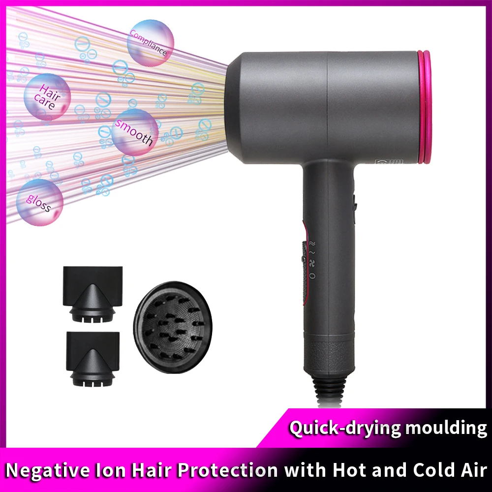 Asciugacapelli professionale ionico negativo, asciugacapelli potente, asciugacapelli da viaggio, asciugacapelli per uso domestico, asciugacapelli caldo freddo, asciugacapelli da salone_voghion.com