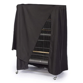 

Large Birds Cage Cover Durable Lightweight Solid Parrots Sleep Helper Cover Black YU-Home
