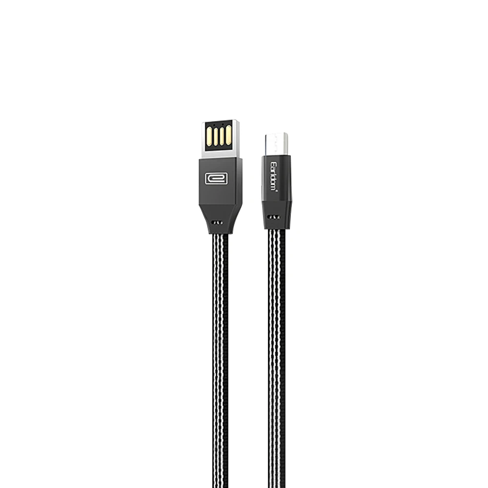FDBRO кабель Usb C для передачи данных для Iphone 8 6 xs max Micro USB кабель для huawei двусторонний кабель type C для samsung для Xiaomi - Цвет: For Android Black