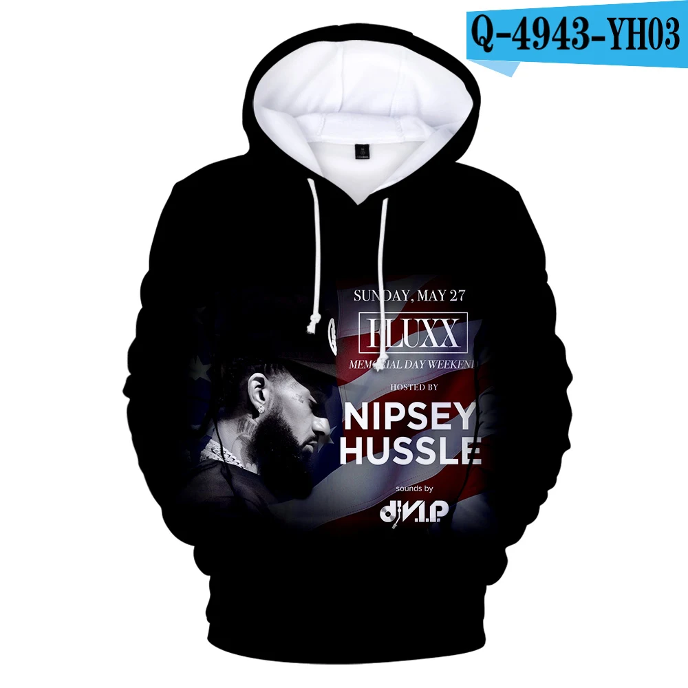 Специальное предложение толстовки Nipsey Hussle Толстовка уличная осенне-зимняя мужская толстовка с капюшоном/Женская Толстовка пуловер Одежда в уличном стиле - Цвет: 3d