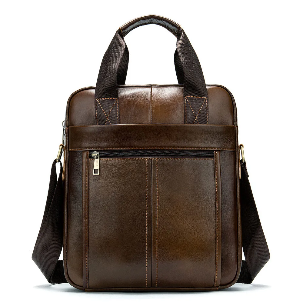 

Vintage Men's Genuine Leather Briefcase Bussiness Male Crossbody Bag Man Natural Leather for Men Messenger Bags Men's Briefcases