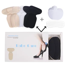 Колодки для обуви для женщин, практичные вставки, съемные полезные накладки на пятку, подушка для пятки, предотвращающая появление блистеров, многоразовые, для свободной обуви, моющиеся