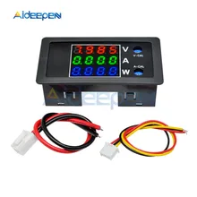 Voltímetro Digital DC 100V 10A 1000W, amperímetro, vatímetro, probador de corriente de voltaje de 4 dígitos, Monitor de potencia, pantalla roja, verde y azul