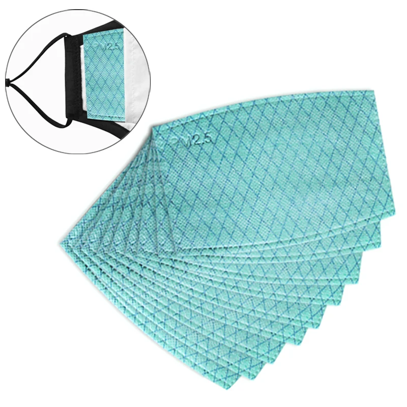 

5pcs PM2.5 Mask Filter Disposable Mask Anion Activated Particulate Respirator Mask Carbon Aerial Droplets Filter