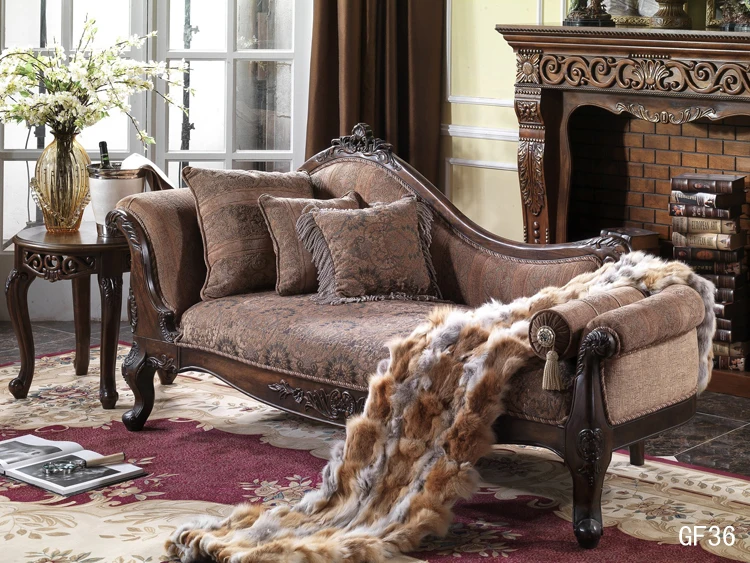 Деревянный роскошный стиль гостиной погоня ленивый диван откидной и угловой стол для спальни диван GF36