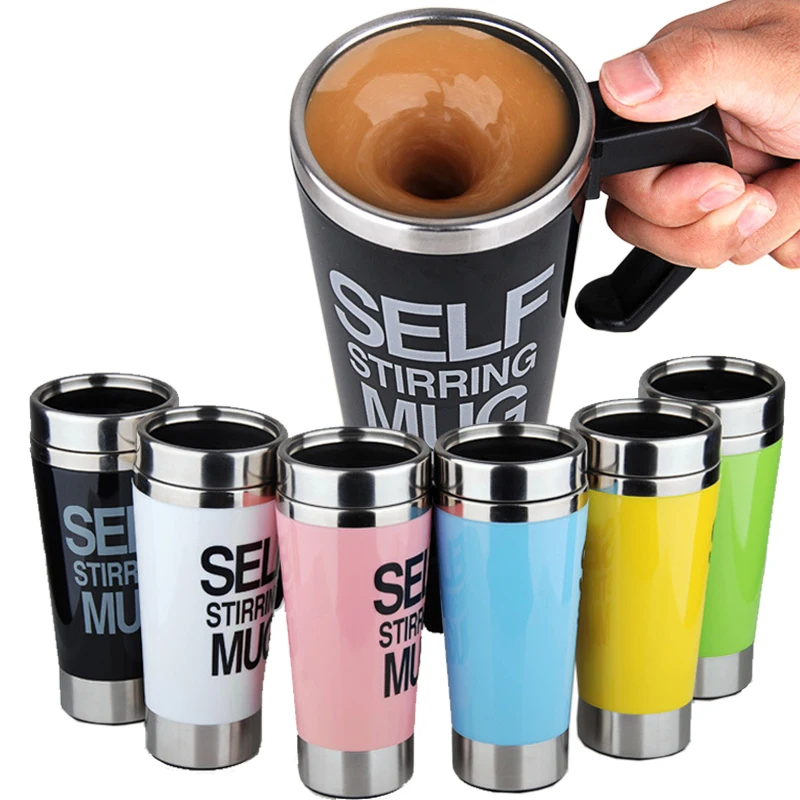 Automatic Stirring Electric Lazy Mixing Cup Self Mug Double Insulated Smart Coffee Milk Water Bottle | Дом и сад