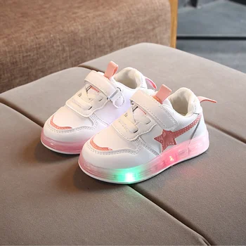 

Kids Led Shoes Children Sneakers for Girls Light Up Shoes Children's Glowing Sneakers Running Sports Shoes krasovki 2020