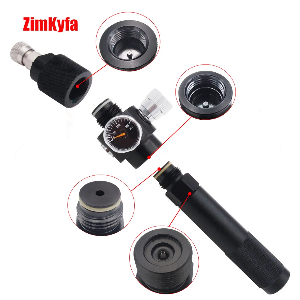 CO2 Regulator Z 大型ボンベ用アダプター付き 大型ボンベ用アダプター [SS-1GR01・SS-2GR01・SS-1GR02AB] 5/8