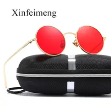 Роскошные брендовые круглые металлические солнцезащитные очки в стиле стимпанк для женщин и мужчин, винтажные Ретро женские солнцезащитные очки с линзами, модные мужские очки Oculos gafas