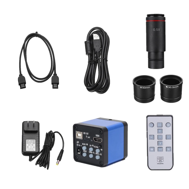 16MP HDMI 1080P USB цифровой промышленный микроскоп камера с 0.5X C-Mount окуляр объектив 30 мм 30,5 мм адаптер для THT PCB пайки