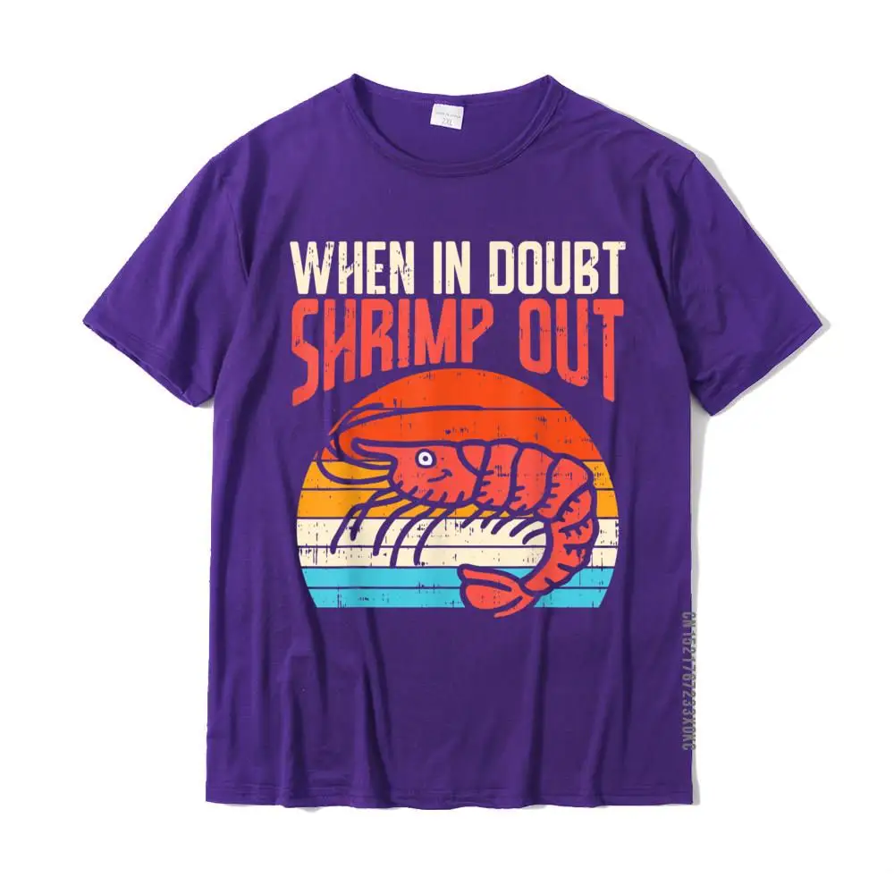 Tops & Tees Design Summer Autumn 2021 New Fashion Custom Short Sleeve Pure Cotton Round Collar Mens T Shirts Custom T-Shirt When In Doubt Shrimp Out Retro BJJ Brazilian Jiu Jitsu Gift T-Shirt__MZ21760 purple