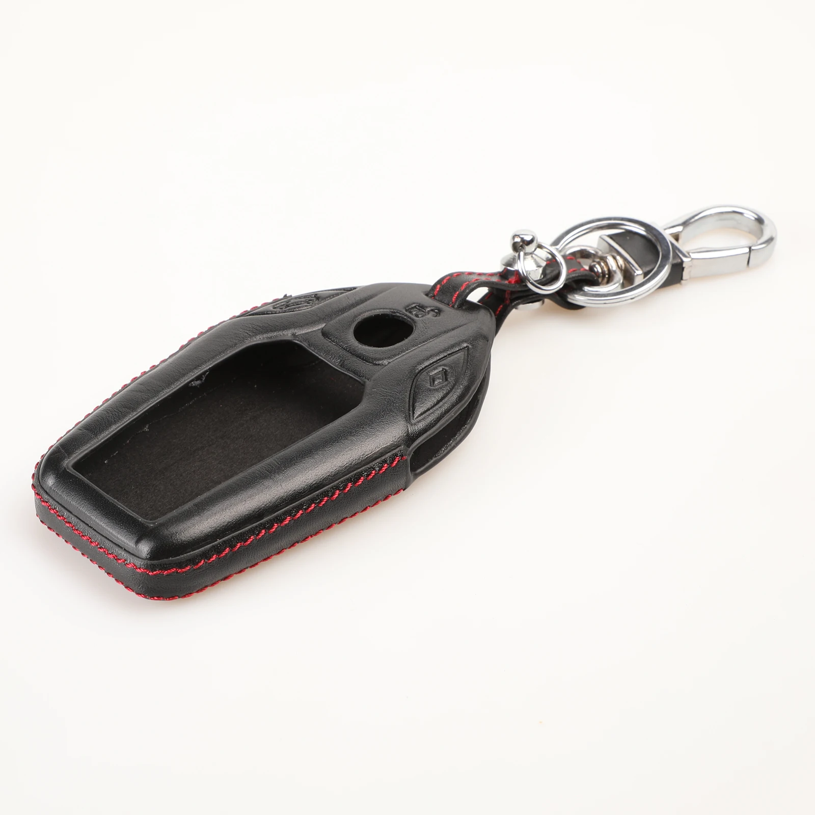Peacekey Genuine Leather car key case cover Key Shell for remote key Protective Key Bag for BMW 2016 2017 7 Series Display Key