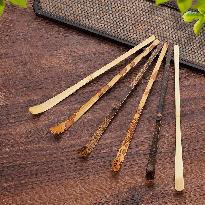 

Natural Handmade Wood Tea Leaf Matcha Sticks Spoon Teaware White Bamboo Kitchen Tool Spice Gadget Cooking Utensil Accessories