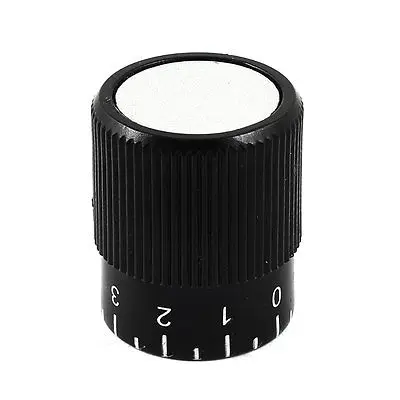 

Plastic 8mm Shaft Cylinder Design Machine Scale Control Knob Black