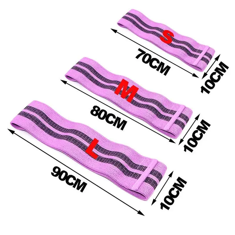 Fitness Resistance Bands Loop Anti Slip Hip Band Workout Bands Booty Exercise Elastic Bands For Yoga Stretching Training