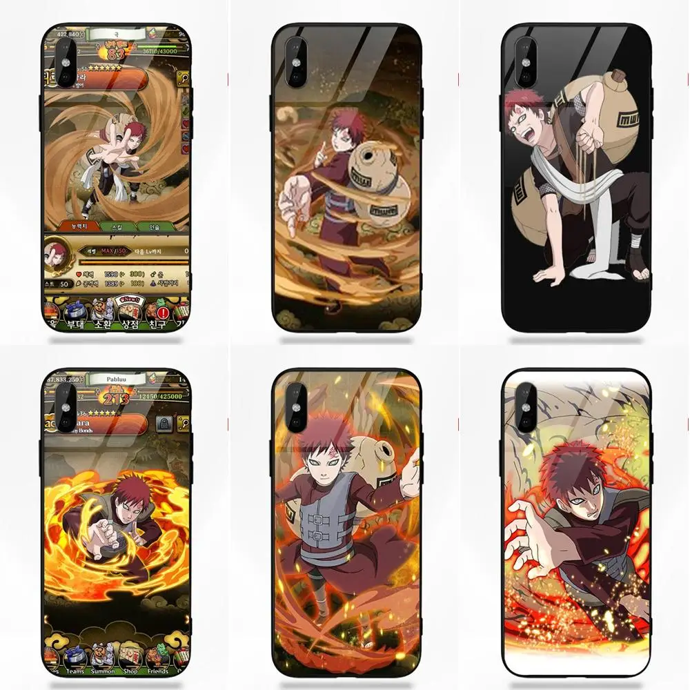 Japanese Anime Naruto Gaara For Galaxy S8 S9 Plus For Huawei Honor 7X P20 Lite Mate 10 Pro Redmi 5 Note 5A 6 Tempered Glass Case