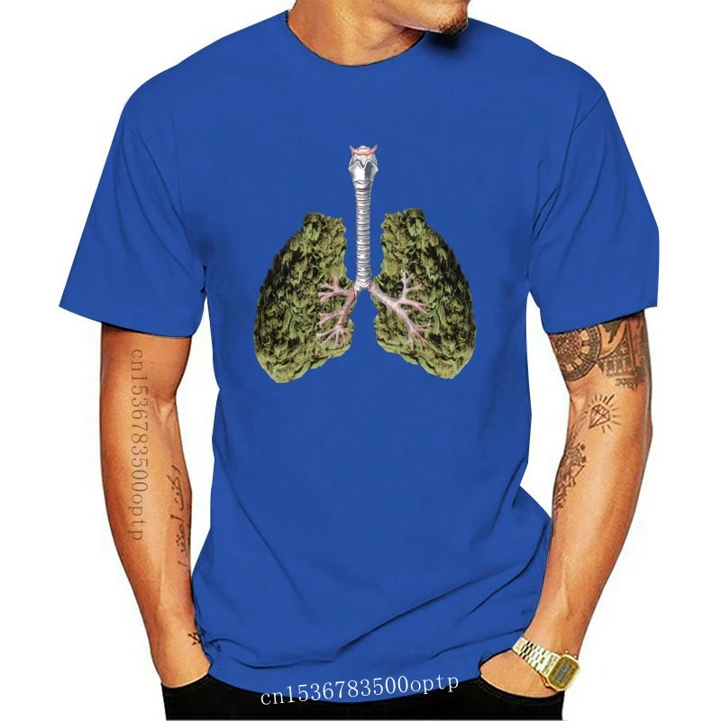 Новинка футболка без надписей с надписью A Look At My Weed lung Мужская на заказ