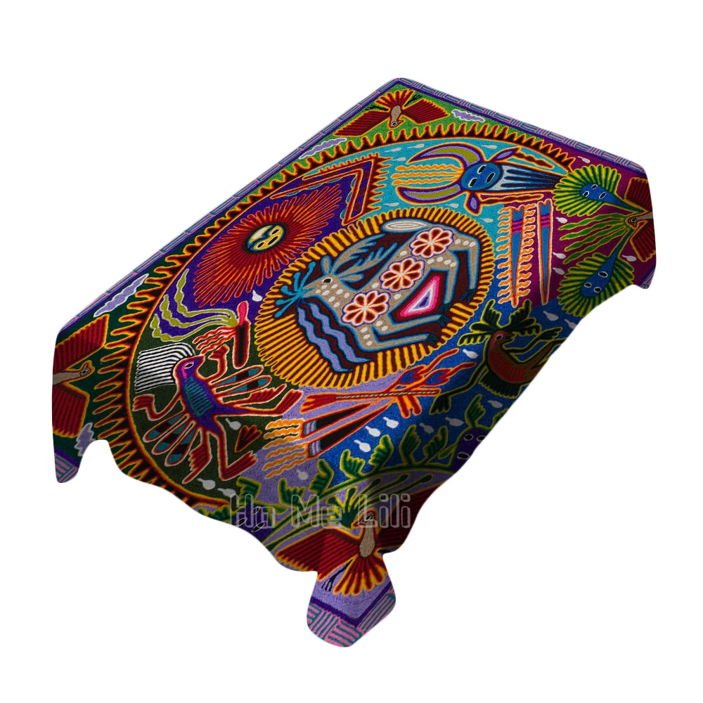 

Art Painting Deer Tablecloth Polyester Waterproof Oil Proof Reusable