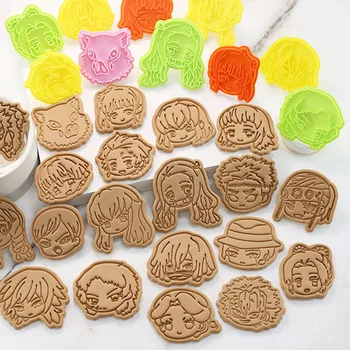 

Demon Slayer DIY Cookies Cutter Mold Figures Tools 3D Baking Accessories Bakery Tools Kitchen Supplies Christmas Halloween Gift