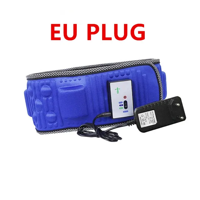 EU PLUG Электрический стимулятор брюшного пресса, вибрирующий для похудения Пояс для мышц живота, тренажер для талии, массажер X5 раз для похудения, сжигания жира - Цвет: EU PLUG