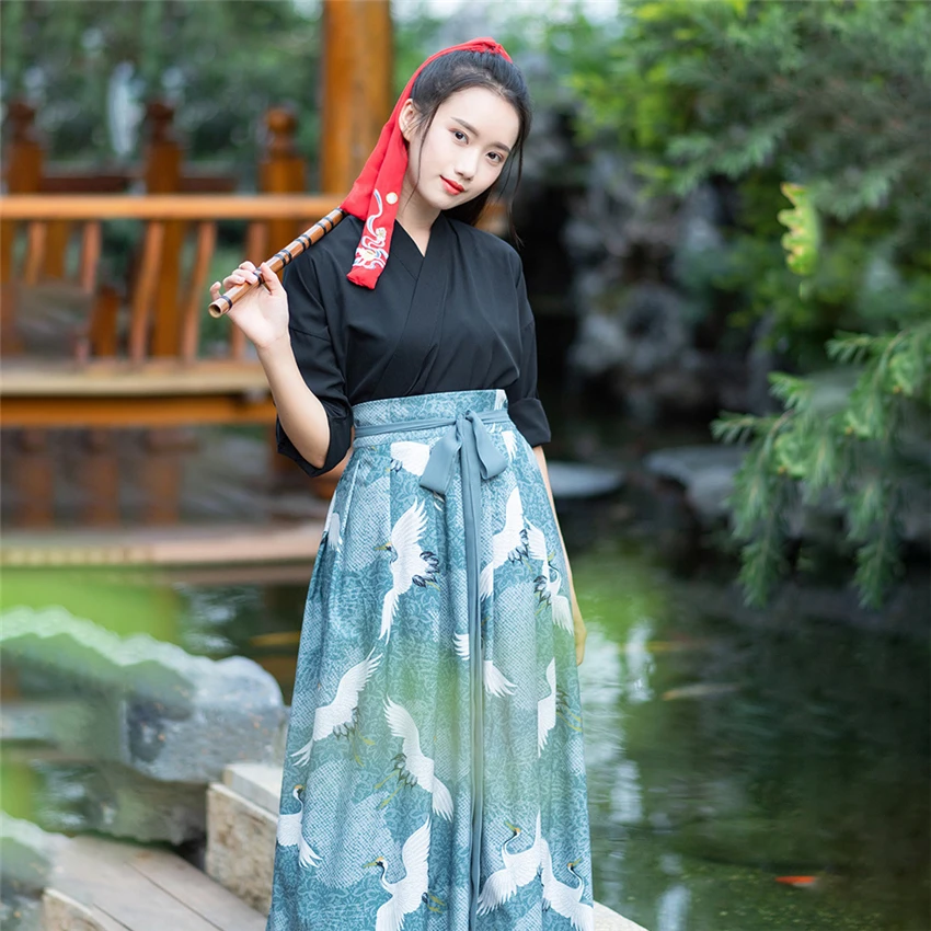 Kimono Dress Women Haori Japanese Style Kawaii Girls Crane Sakura Yukata Vintage Party Japan Dance Costume Samurai Cosplay japanese kimono,japanese kimono cardigan,japanese kimono shirt
