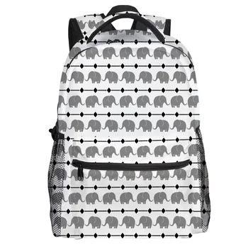 

Elephant Theme Backpack College Students Wear Resistance Laptop Backpack Book Bag Casual Sports Bags School Bag