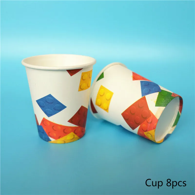 Cup 8pcs 10 шт. Мальчики Дети ниндзя строительный блок тематическая вечеринка на день рождения воздушный шар Ninjago воздушный шар детский душ вечерние принадлежности для декора Globos - Цвет: Cup 8pcs