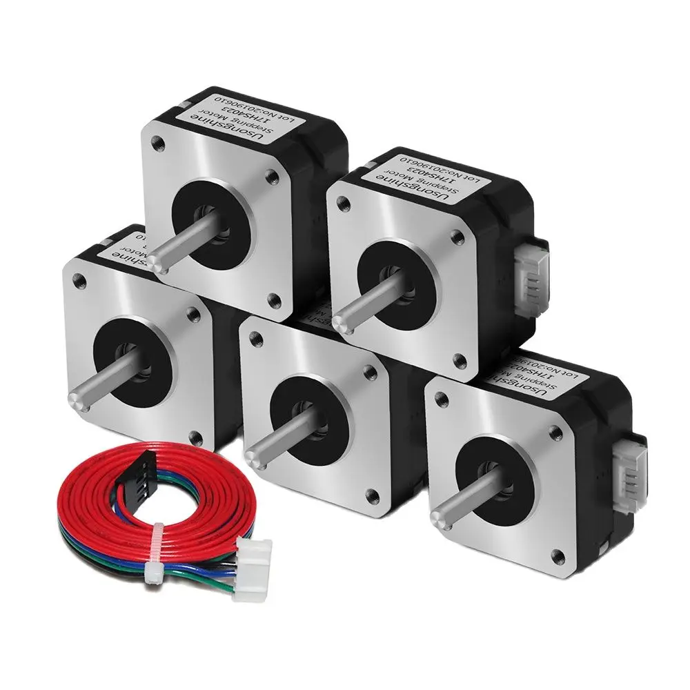 Usongshine-nema 17 Stepper Motor 17hs4023 13n.cm 1a 42bygh 42 Motor para Extrusora de Titã Peças de Impressora 3d
