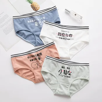 

3Pcs/lot Breathable Underpants Cotton Women Underwear Girls Ladies Panties Thin Lingerie Sexy Briefs TWY 587